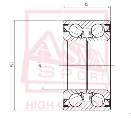 Wheel Bearing (DAC43820045)