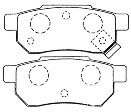 Brake Pad Set, disc brake (AKD-8206)