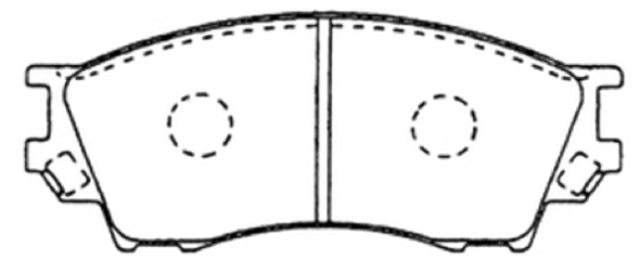 Brake Pad Set, disc brake (AKD-5334)