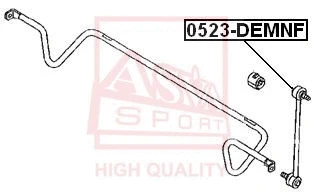 Link/Coupling Rod, stabiliser bar (0523-DEMNF)