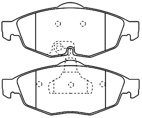 Brake Pad Set, disc brake (AKD-0320)