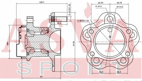 Wheel Hub (NSWH-F15R)