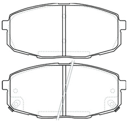 Brake Pad Set, disc brake (AKD-0373)