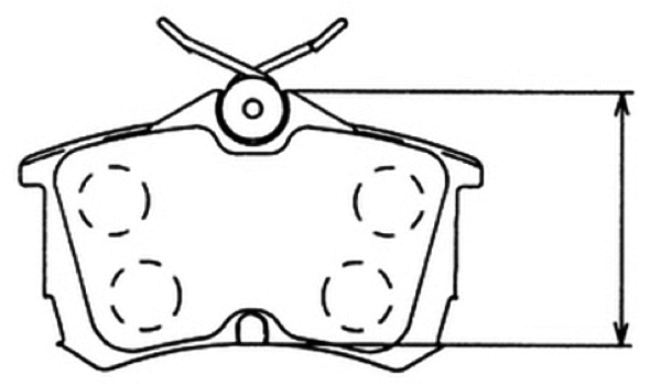 Brake Pad Set, disc brake (AKD-8109)