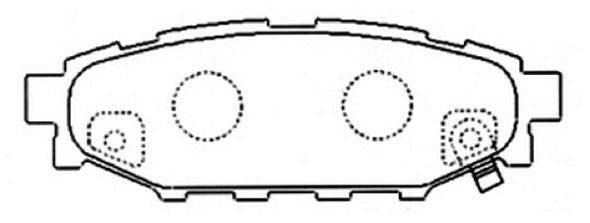 Brake Pad Set, disc brake (AKD-7501)