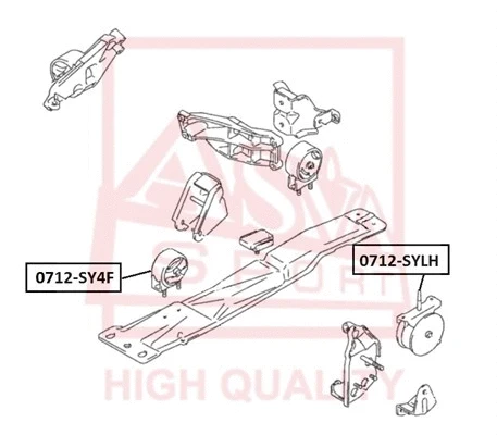 Mounting, engine (0712-SY4F)