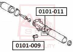 Mounting, control/trailing arm (0101-009)