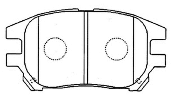 Brake Pad Set, disc brake (AKD-1481)