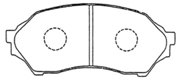 Brake Pad Set, disc brake (AKD-5425)