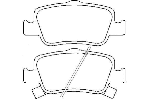 Brake Pad Set, disc brake (AKD-1835)