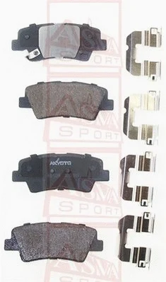Brake Pad Set, disc brake (AKD-12204)