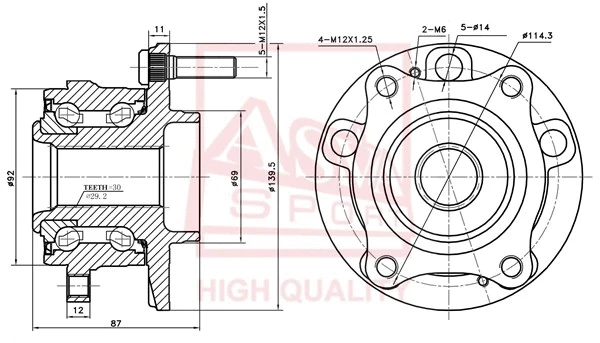 Wheel Hub (HYWH-X55F)