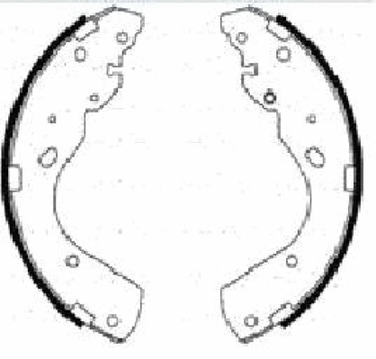 Brake Shoe Set (AKS-3416)