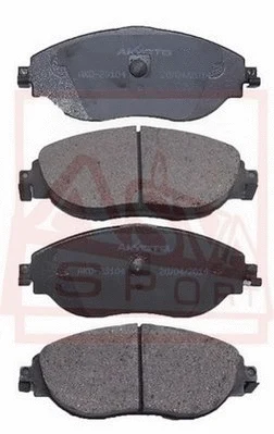 Brake Pad Set, disc brake (AKD-23104)