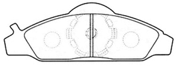 Brake Pad Set, disc brake (AKD-0145)