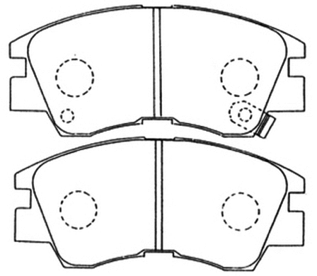 Brake Pad Set, disc brake (AKD-3172)