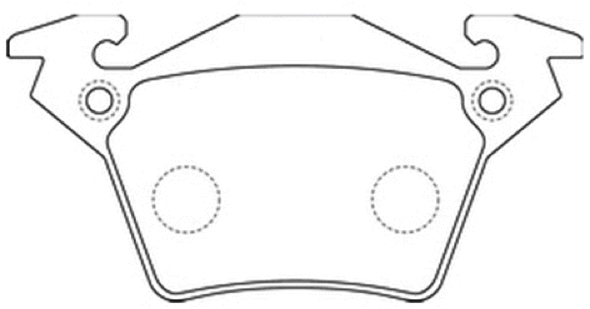 Brake Pad Set, disc brake (AKD-1046)