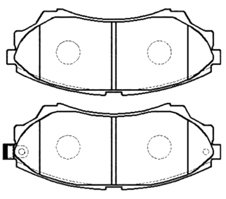 Brake Pad Set, disc brake (AKD-3403)