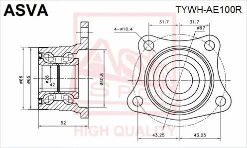 Wheel Hub (TYWH-AE100R)
