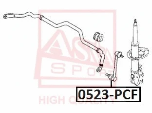 Link/Coupling Rod, stabiliser bar (0523-PCF)