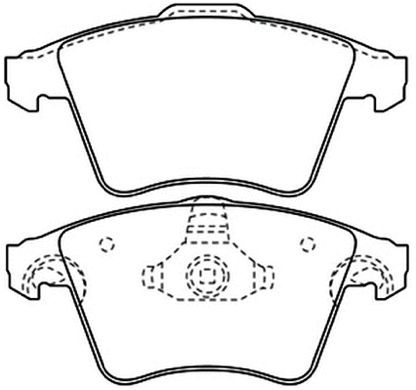 Brake Pad Set, disc brake (AKD-0353)
