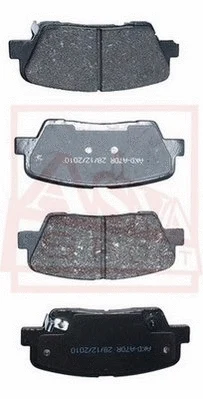 Brake Pad Set, disc brake (AKD-A70R)