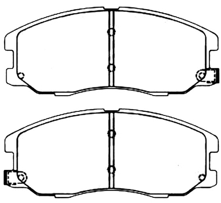 Brake Pad Set, disc brake (AKD-0715)