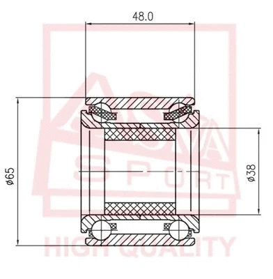 Wheel Bearing (DAC38650252-48)