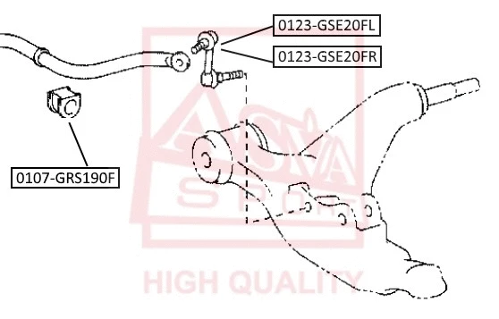 Link/Coupling Rod, stabiliser bar (0123-GSE20FL)
