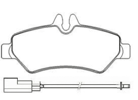 Brake Pad Set, disc brake (AKD-0697)