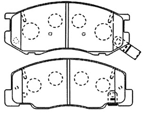 Brake Pad Set, disc brake (AKD-1198)