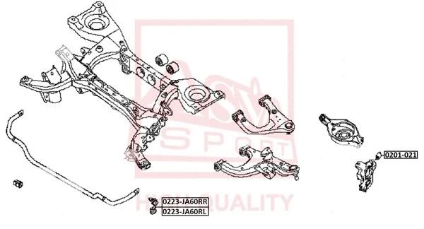 Link/Coupling Rod, stabiliser bar (0223-JA60RR)