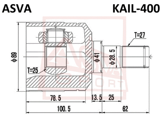 Joint Kit, drive shaft (KAIL-400)
