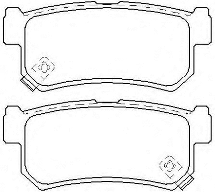 Brake Pad Set, disc brake (AKD-0826)