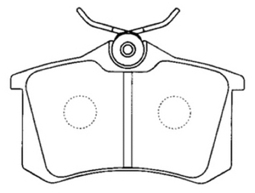 Brake Pad Set, disc brake (AKD-1049)