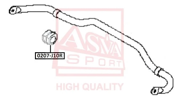 Bushing, stabiliser bar (0207-J10R)