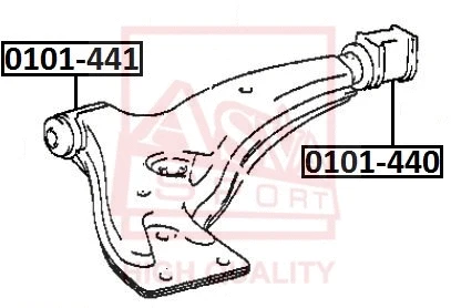 Mounting, control/trailing arm (0101-441)