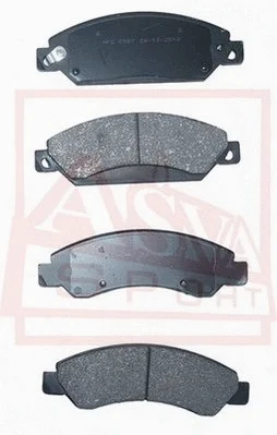 Brake Pad Set, disc brake (AKD-0957)