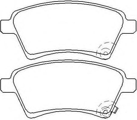 Brake Pad Set, disc brake (AKD-9803)