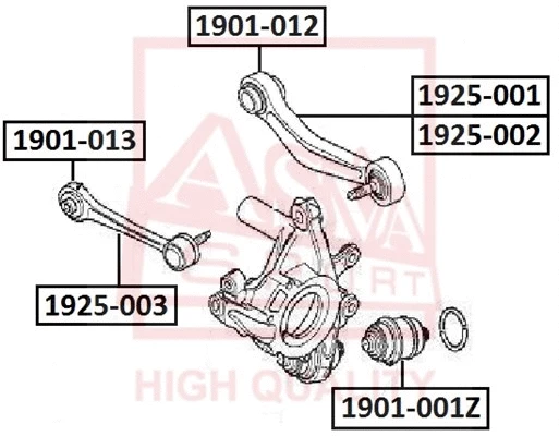 Control/Trailing Arm, wheel suspension (1925-002)