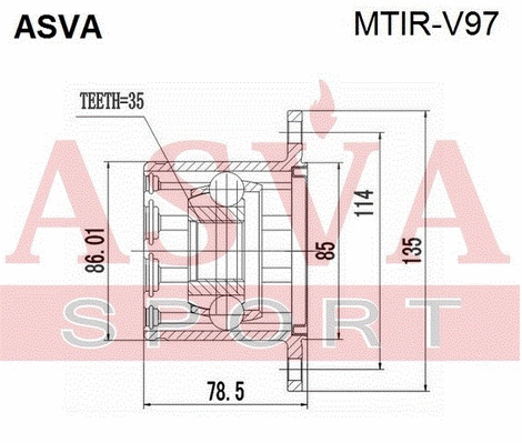 Joint Kit, drive shaft (MTIR-V97)