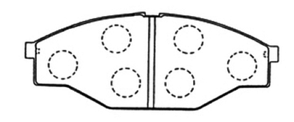 Brake Pad Set, disc brake (AKD-1099)