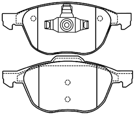 Brake Pad Set, disc brake (AKD-0365)