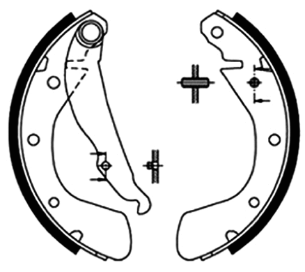 Brake Shoe Set (AKS-0533)