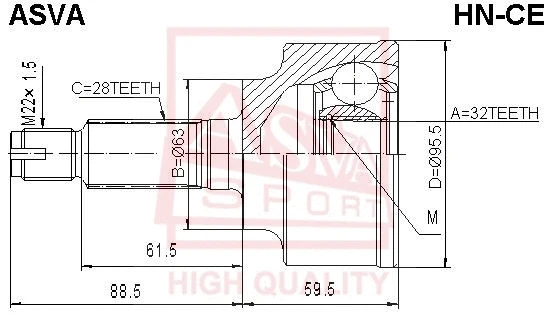 Joint Kit, drive shaft (HN-CE)