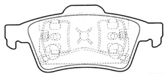 Brake Pad Set, disc brake (AKD-2220)