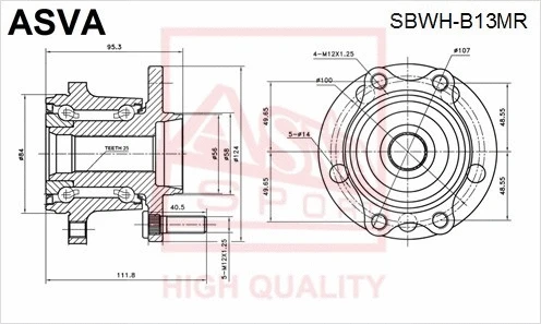 Wheel Hub (SBWH-B13MR)
