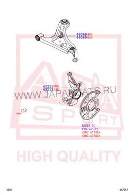 Control/Trailing Arm, wheel suspension (3224-003)