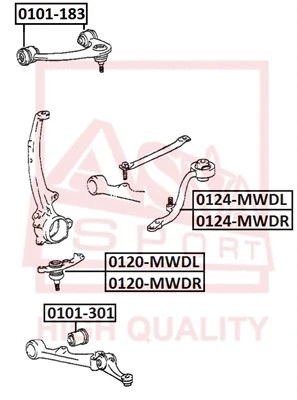 Mounting, control/trailing arm (0101-183)
