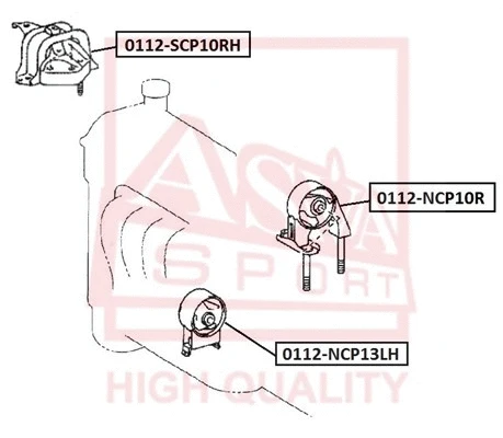 Mounting, engine (0112-SCP10RH)